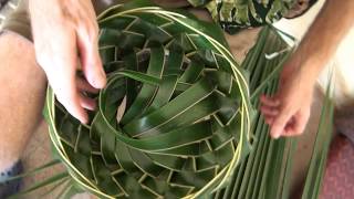 How to make the Coconut Leaf Bowl / Basket! By Kris Martin