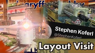 Layout Visit: Stephen Koferl’s Two O Gauge Layouts! Postwar and Modern! Long Island Train Day Part 2