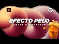 Illustrator Tutorial | Cómo Crear Efecto Pelo 3D | How to create a 3D Hairy (Fluffy Fur) Effect