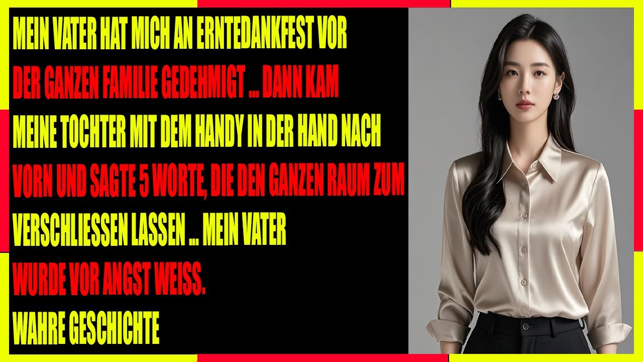 „Mein Vater verspottete mich beim Abendessen – bis meine Tochter einen Satz sagte und ihn zum Schwei