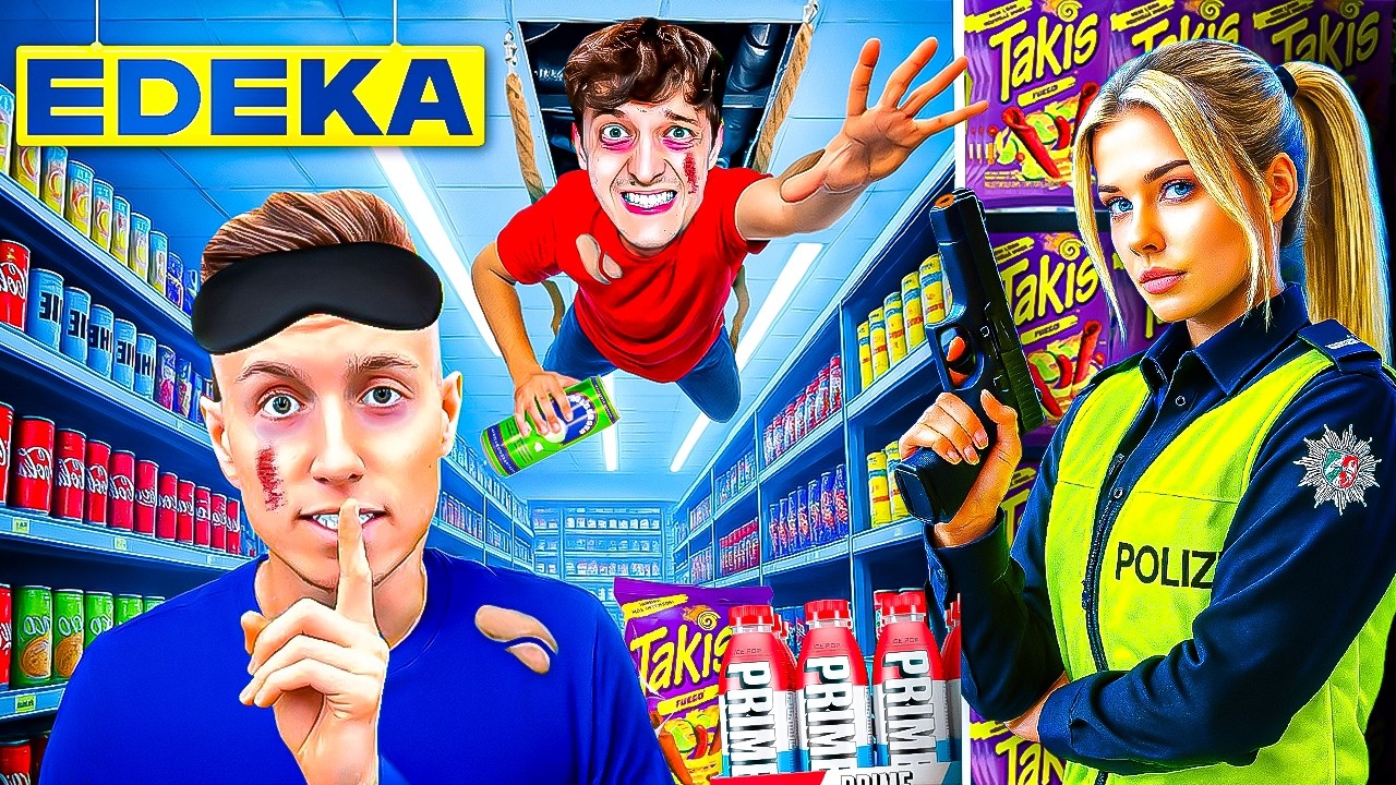 iCRIMAX ÜBERLEBT 24 STUNDEN HEIMLICH im EDEKA! 😱 (geht schief...)
