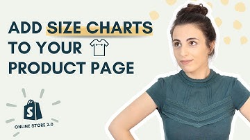 How To Add a Size Chart to Shopify Product Page Using Shopify 2.0 Metafields - No App needed!