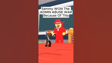 🔥 SAMMY WON THE ADMIN ABUSE WAR BECAUSE OF THIS 💯 #stealabrainrot #roblox #growagarden