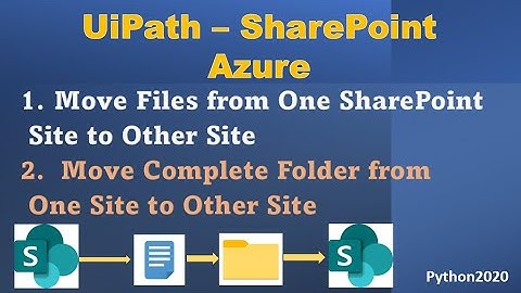 UiPath SharePoint Move Files or Folder from One SharePoint to Another SharePoint