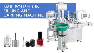 How to Use ZS-AFC49 Monoblock Automatic 4 in 1 Nail Polish Bottle Sorting Filling & Capping Machine