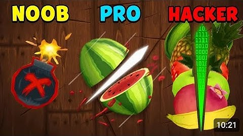 NOOB VS PRO VS HACKER Fruit ninja #khansirpatna