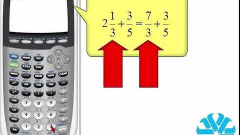 TI 83/84 Series: Basic Calculations- Fractions
