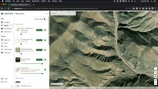 Using GAIA GPS to find Gold Prospecting Locations