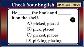 Check Your Grammar | 30 English Grammar Quiz | All tenses practice Exercise | No.1 Quality English