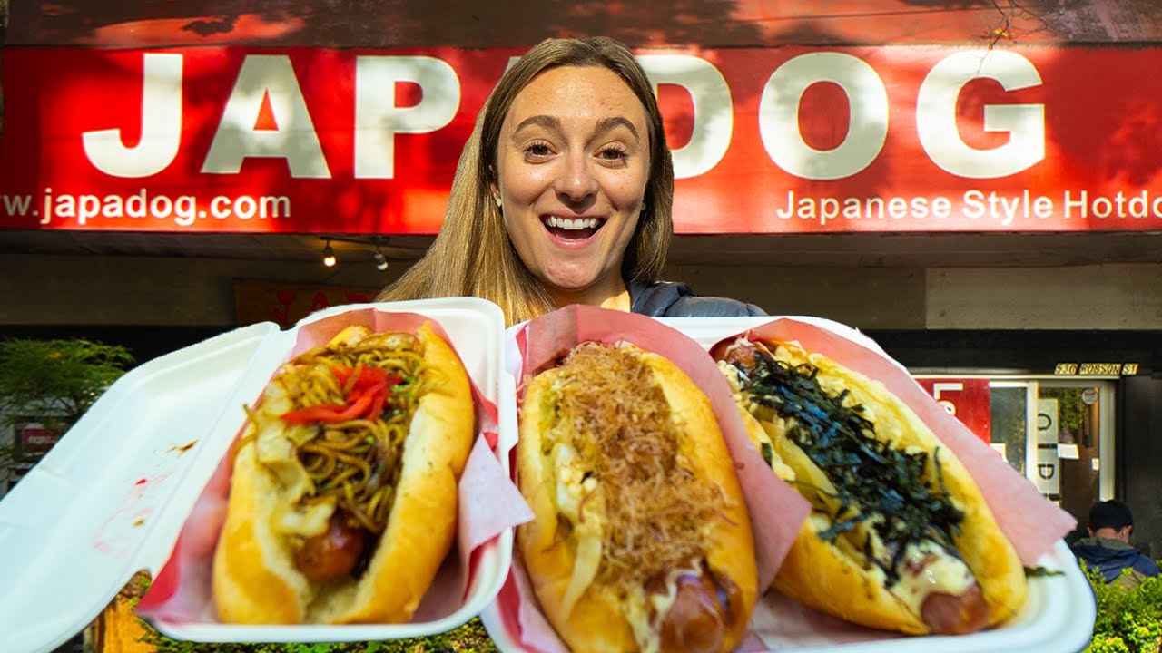 Japanese Street Food - JAPADOG + CRAZY Fusion Sushi!! BEST Street Food in Vancouver! | Luke Martin