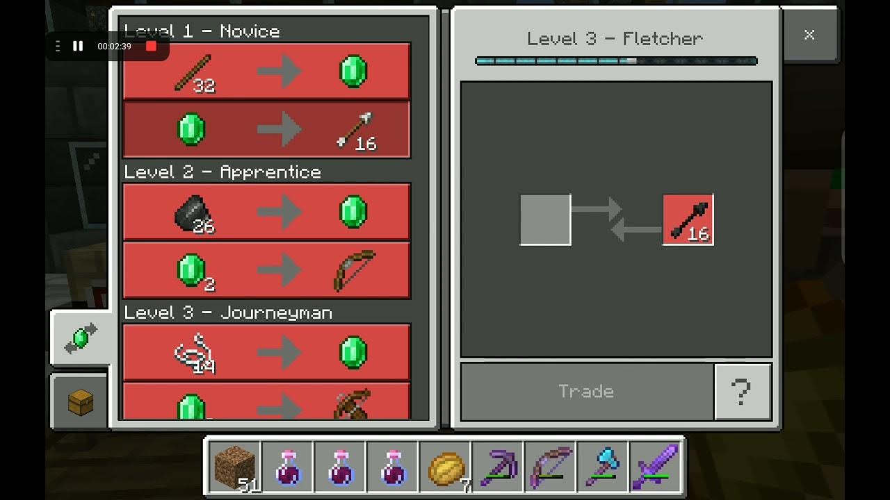 Easy trick to make harming arrows without dragons breath (Agri SMP