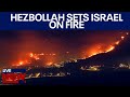 Israel on fire hezbollah rocket attacks cause massive flames  livenow from fox