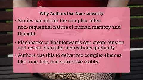 How Do Non-Linear Narratives Function In Literature?