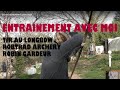 Un entrainement avec moi  tir au longbow black widow  gardeur robin  robtrad archery