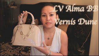 Vlog: Louis Vuitton Vernis Alma BB, Pink Cardigan, Ruffle Blouse
