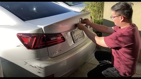 Lexus is350 trunk spoiler/duck bill install