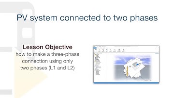 Solarius PV Tutorial - PV system connected to national Grid using only two phases  - ACCA software