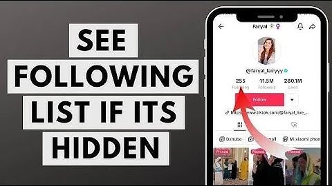 How to See Following List of TikTok Account if it