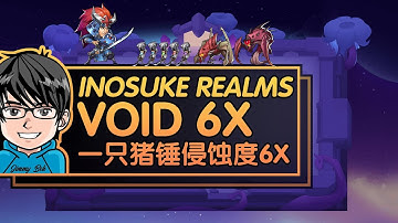 Idle Heroes - Inosuke Fighting Realms Gate Puppet And Boss At Void Corruption 6x