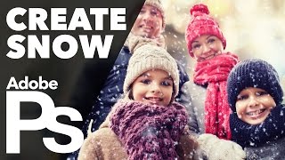 How to Create Snow in Adobe Photoshop (Custom Brush)