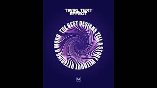 Twirl Text Effect - Photoshop Tutorial screenshot 1