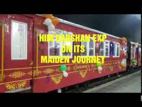 HIM DARSHAN EXPRESS with Vistadome coaches between Kalka-Shimla - YouTube
