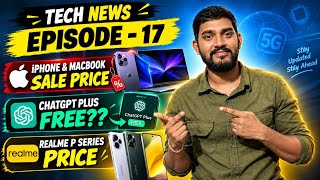 Tech News 17 || i phone17,16,15, macbook, chatgpt, Meta glass,realme,spacex, oppo f35. #telugu 