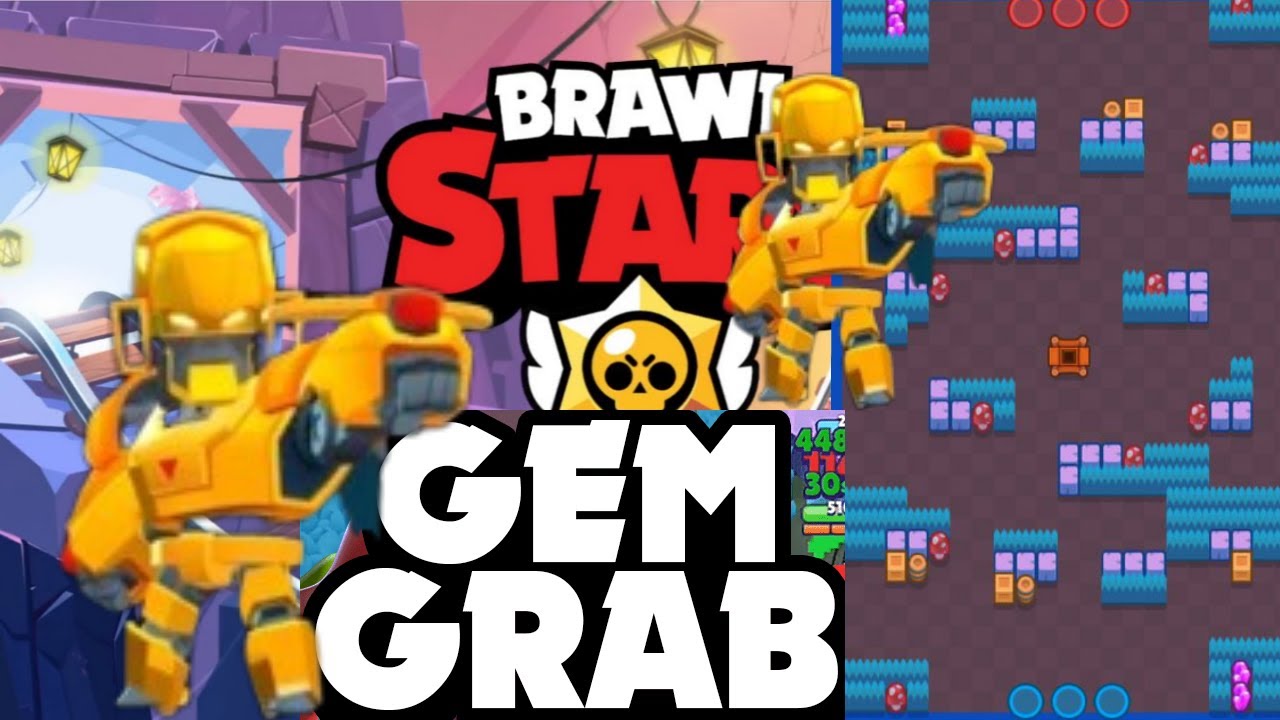 Brawl Stars | Gem Grab | Gold Mecha Bo with Randoms on Deathcap Trap ...