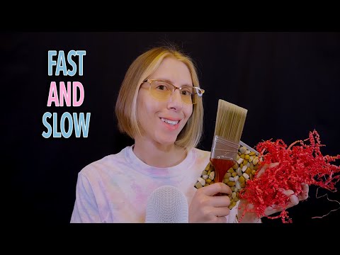 ASMR | Fast and Slow - crunching, clicking, brushing