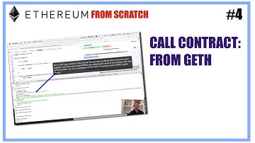 4 How to invoke your first smart contract from the geth console (ABI)  - Ethereum from scratch