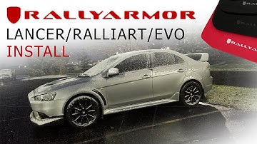 Rally Armor Mud Flaps on the Ralliart