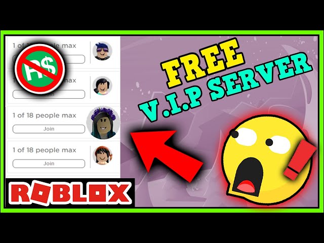 😱FREE VIP Server in Roblox!, No Hack!