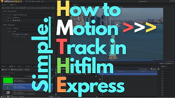 How to motion track a moving object in your video in Hitfilm Express