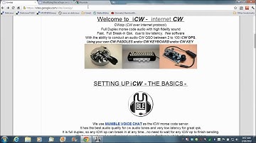iCW - Schnelleinstieg in Internet CW (Amateurfunk Morse Telegrafie) mit deutschen Untertiteln