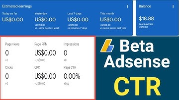 How to check ctr in google adsense | CTR kaise dekhe:Adsense beta version