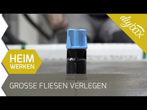 Große Fliesen verlegen: