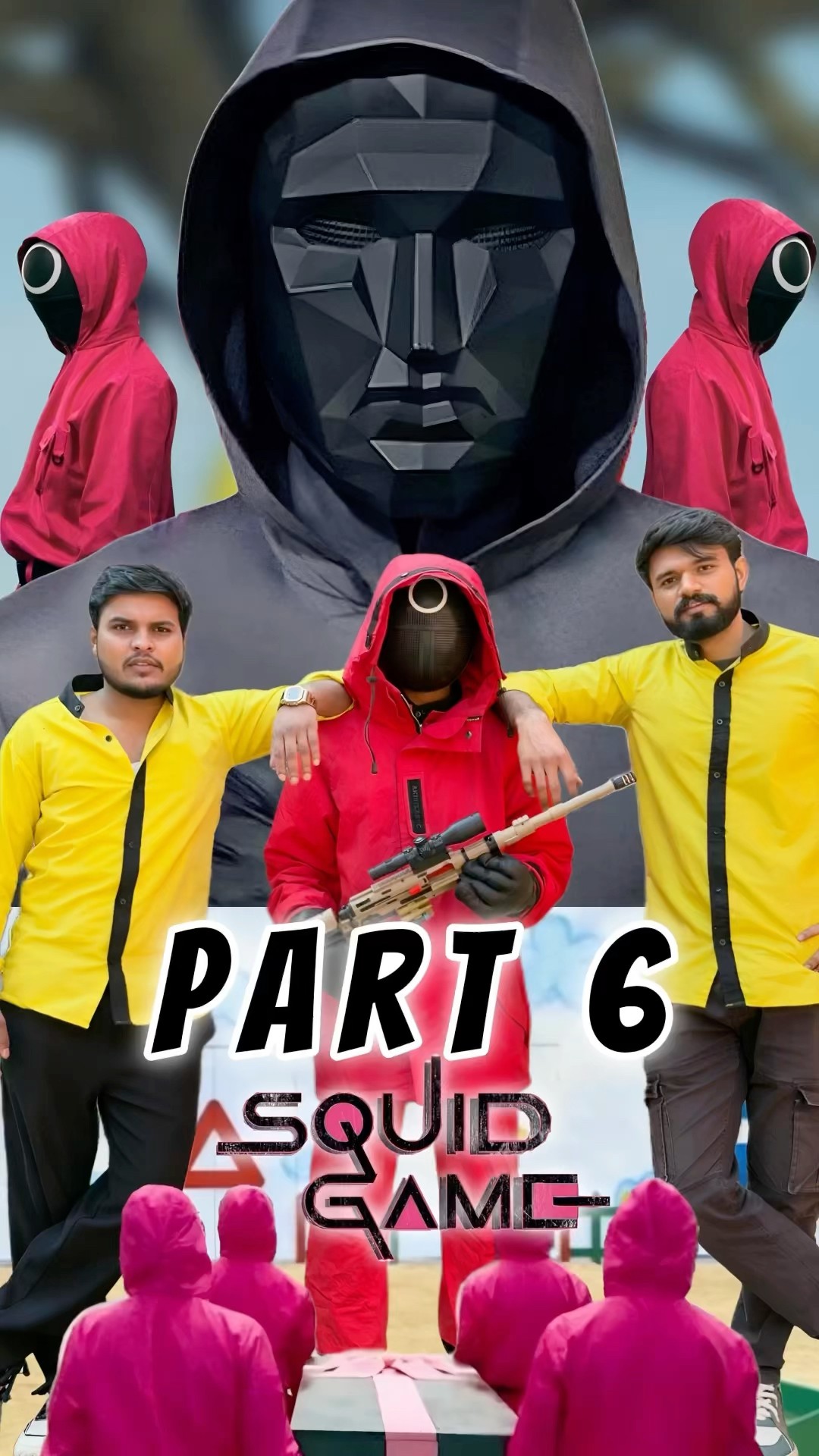 Squid Game Part 6 ??⚫️ #comedy #jagga #squidgame #aaganwadikebacche #trending #dhonisir #shorts