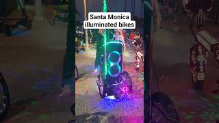 Santa Monica illuminated bikes