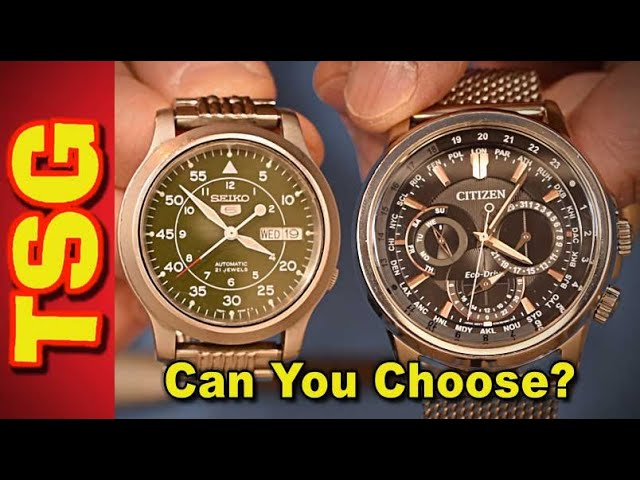 Citizen vs. Seiko Which is better? - YouTube