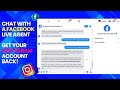 How To Get Your DISABLED INSTAGRAM ACCOUNT Back By Chatting With Facebook Live Agent | Step By Step