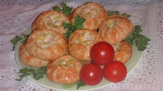 Мини-курники с курицей и картофелем Мини-курники с курицей и картофелем