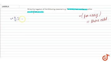 Write the negation of the following statement:  ltmath gt  ltmrow gt  ltmi gtq lt/mi gt ltmo g