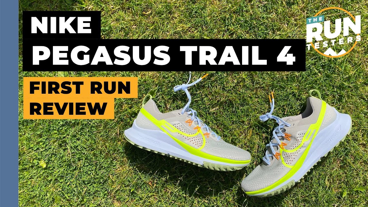 Descendencia Inconveniencia esta ahí Nike React Pegasus Trail 4 First Run Review: What's new vs the Pegasus  Trail 3? - YouTube