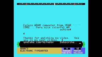 Adam [Boot Screen] (1982) Coleco