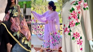 Hand Painted Dress Designs 2021/Fabric Painting On Clothes / Hand Paint Fabric Ideas /Fabric Paint screenshot 2