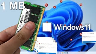 1MB de Ram en Windows 11 ¿Funciona?