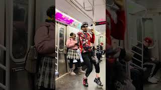 NEW York City’s Mr. Slow Motion Man in subway train