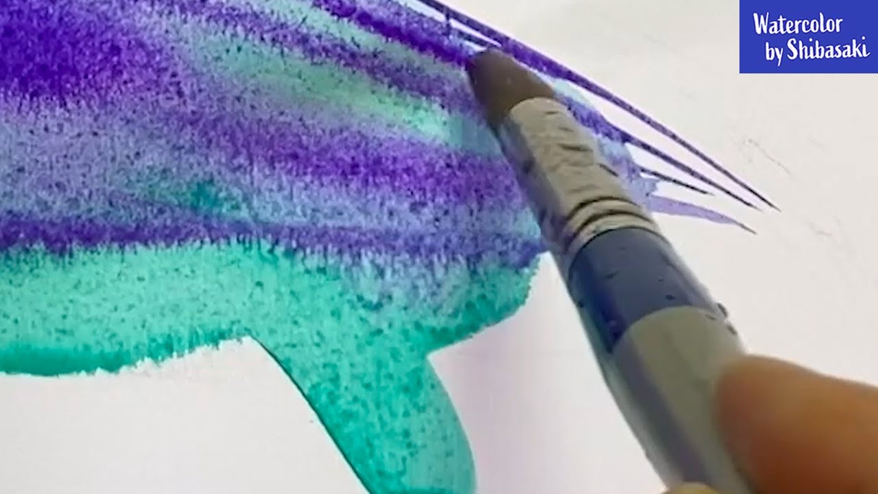 Eng sub] Guess what I'm painting? / Hint : In the sea / Watercolor