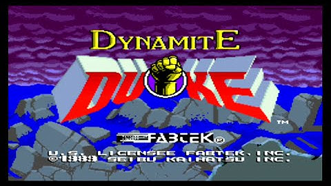 Dynamite Duke - Arcade Gameplay HD - Tecmo - 1989