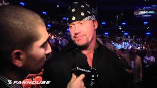 ARIEL HELWANI: WWE's Undertaker, Brock Lesnar Exchange Words Following UFC 121 | LEGENDARY